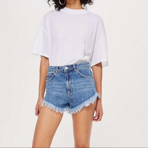 topshop moto kiri shorts